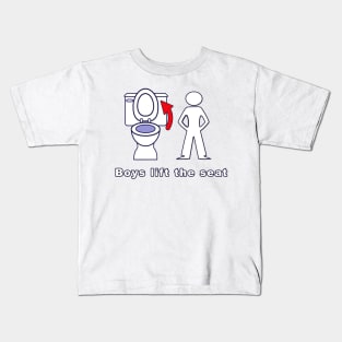 Boys Lift the Seat Kids T-Shirt